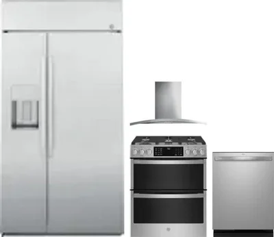 4 Piece Package Includes Refrigerator, Range, Hood And Dishwasher